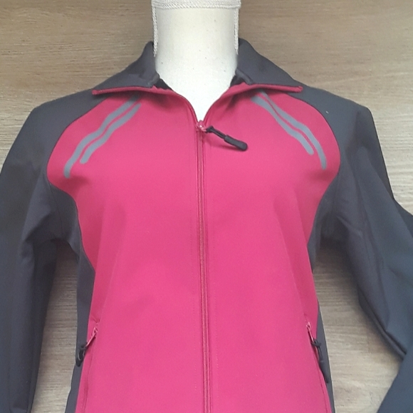 Avia Gray and Pink Fleece Lined Activewear Jacket - Size Small - Picture 11 of 13